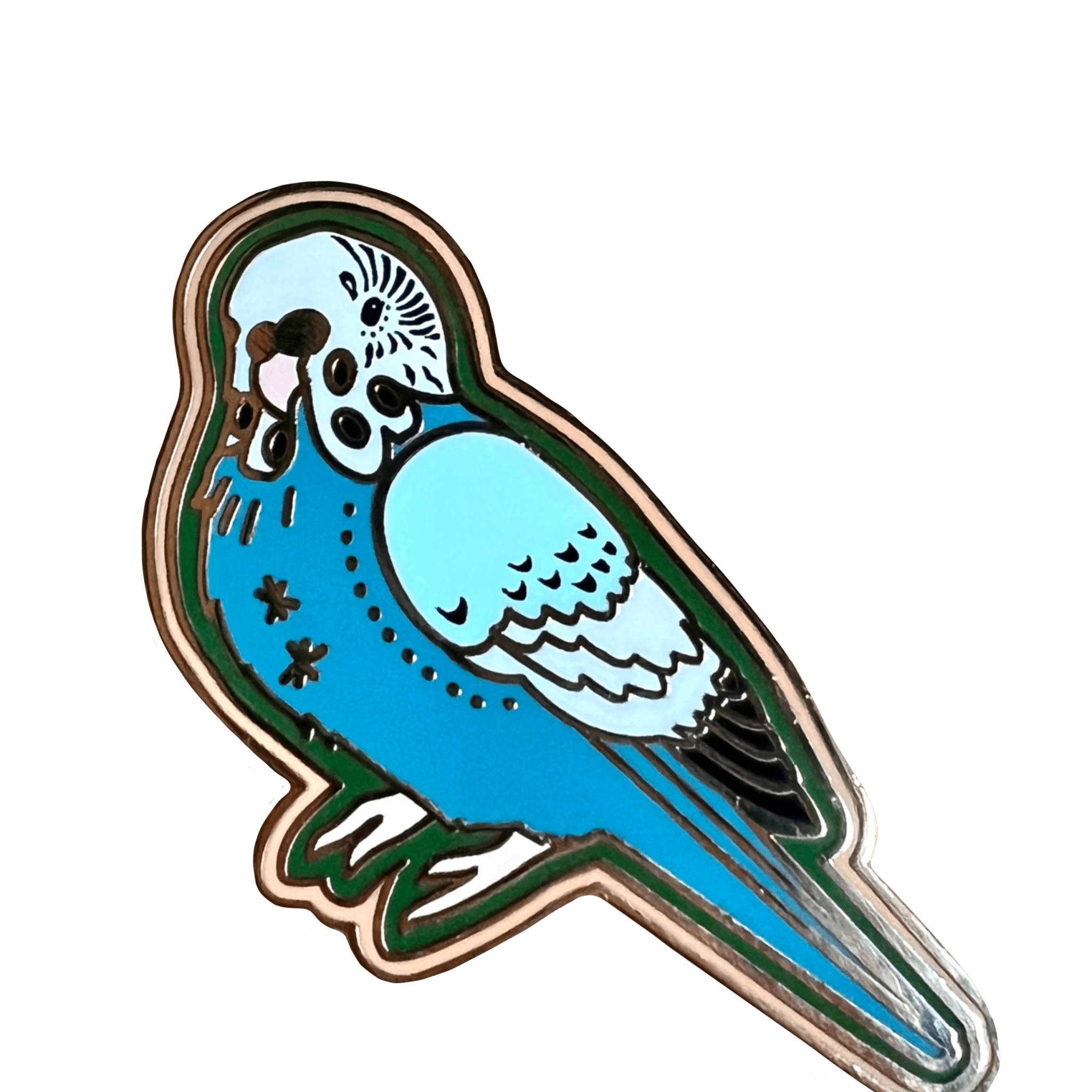 Blue Budgie Pin