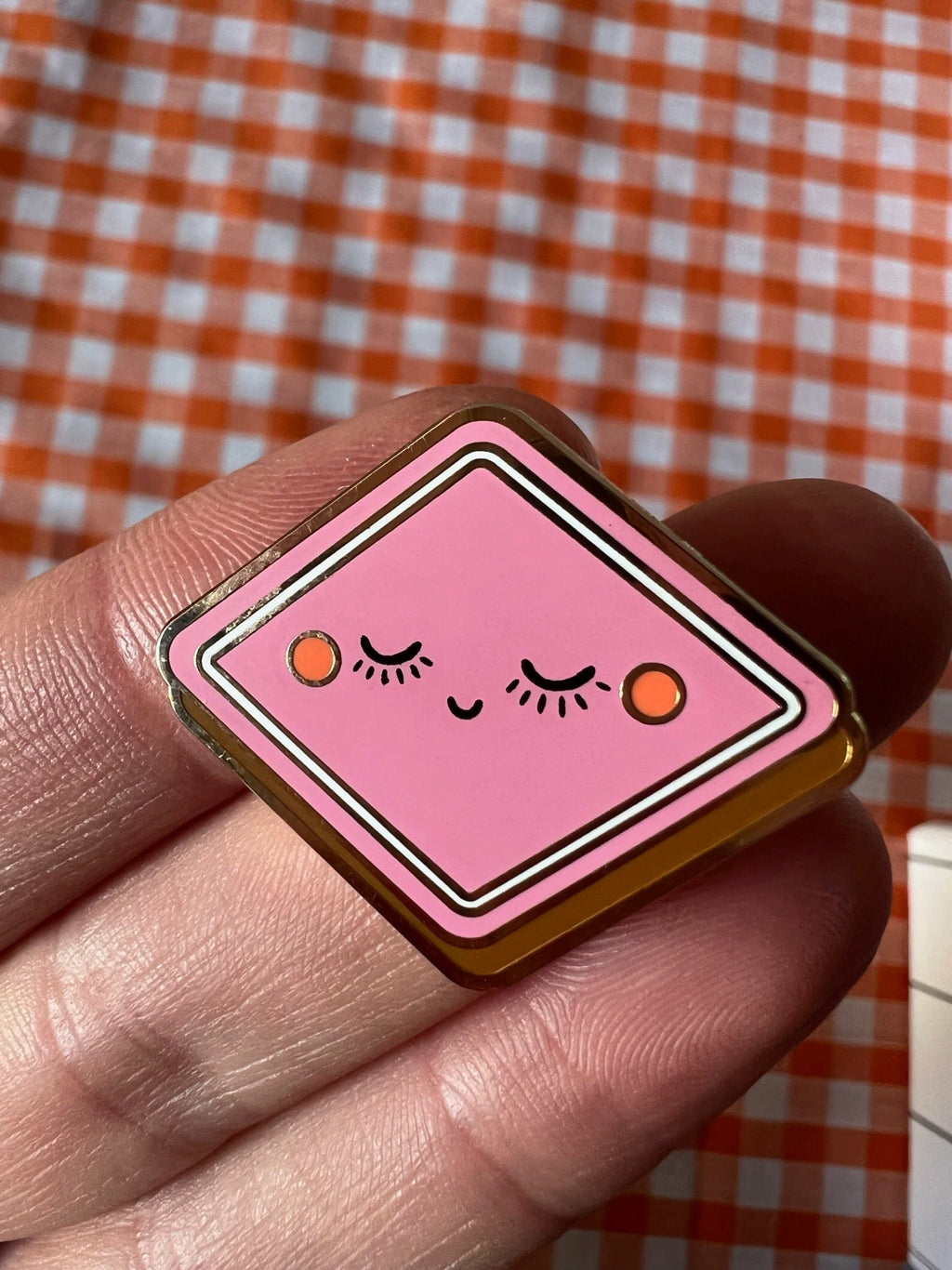 Happy Lozenge Pin Pins by diedododa Pin