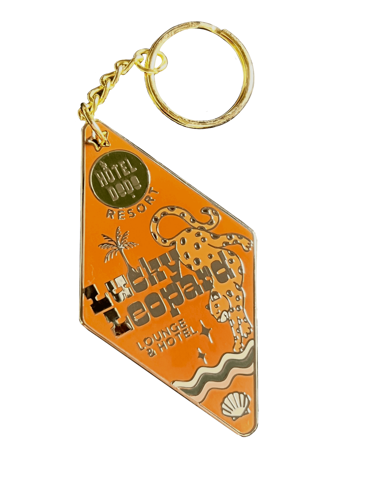 Lucky Leopard Lounge Motel Keyring - GINGER (Trade Pack 4)