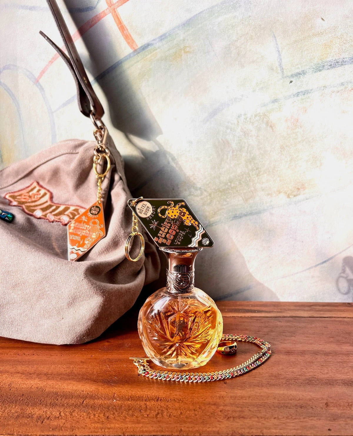 Lucky Leopard Lounge Motel Keyring - GINGER (Trade Pack 4)