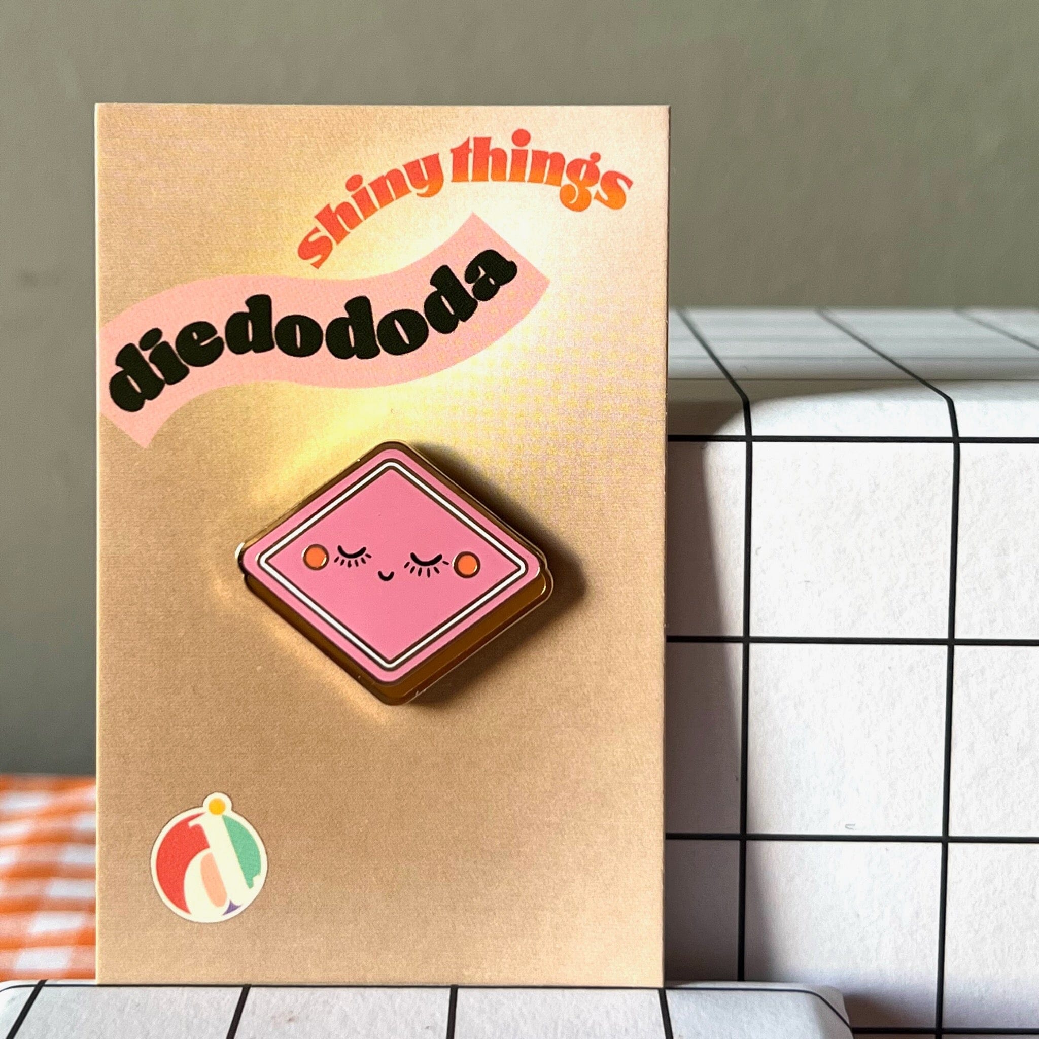 Happy Lozenge Pin Pins by diedododa Pin