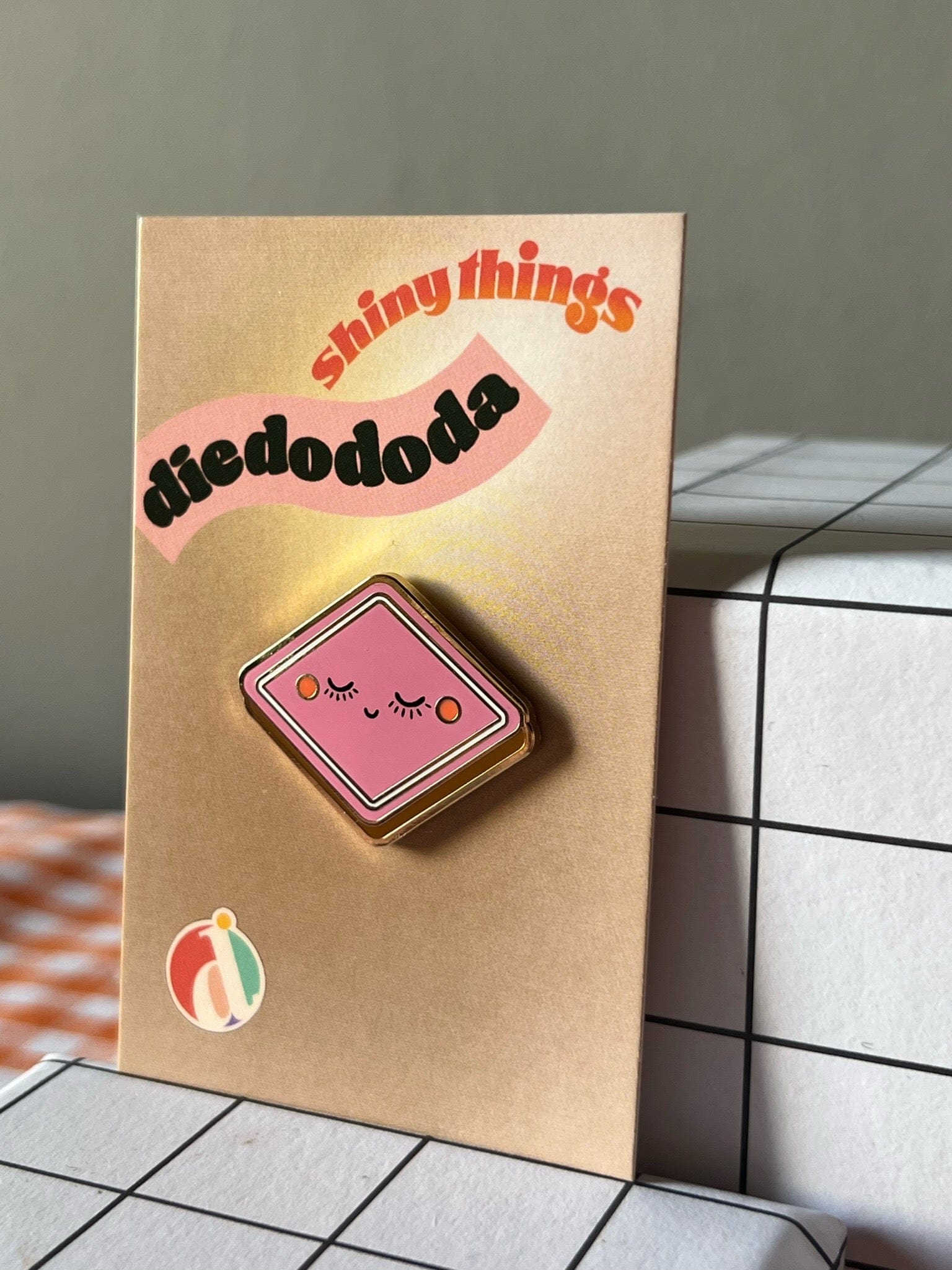 Happy Lozenge Pin Pins by diedododa Pin