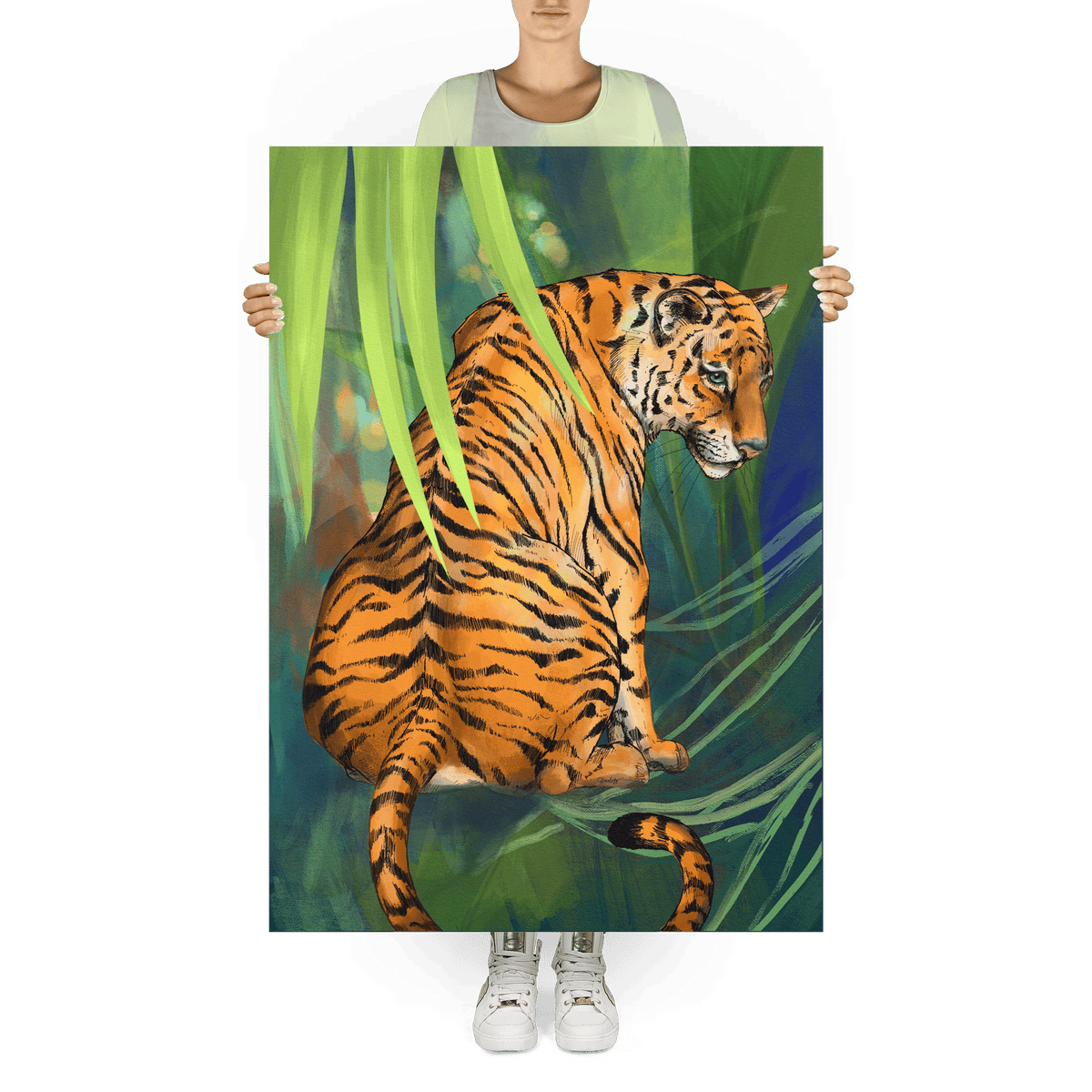 Jungle Stripes Giclée Art Print Pawky Paws A0 (84.1 X 118.9 cm) Art Print