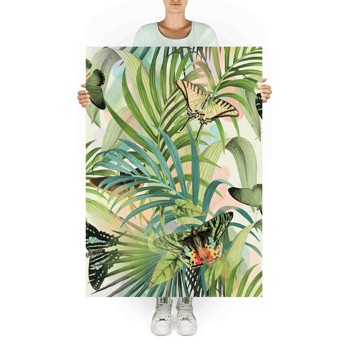 Fluttering Flora Giclée Art Print The Flutterby Effect A0 (84.1 X 118.9 cm) Art Print