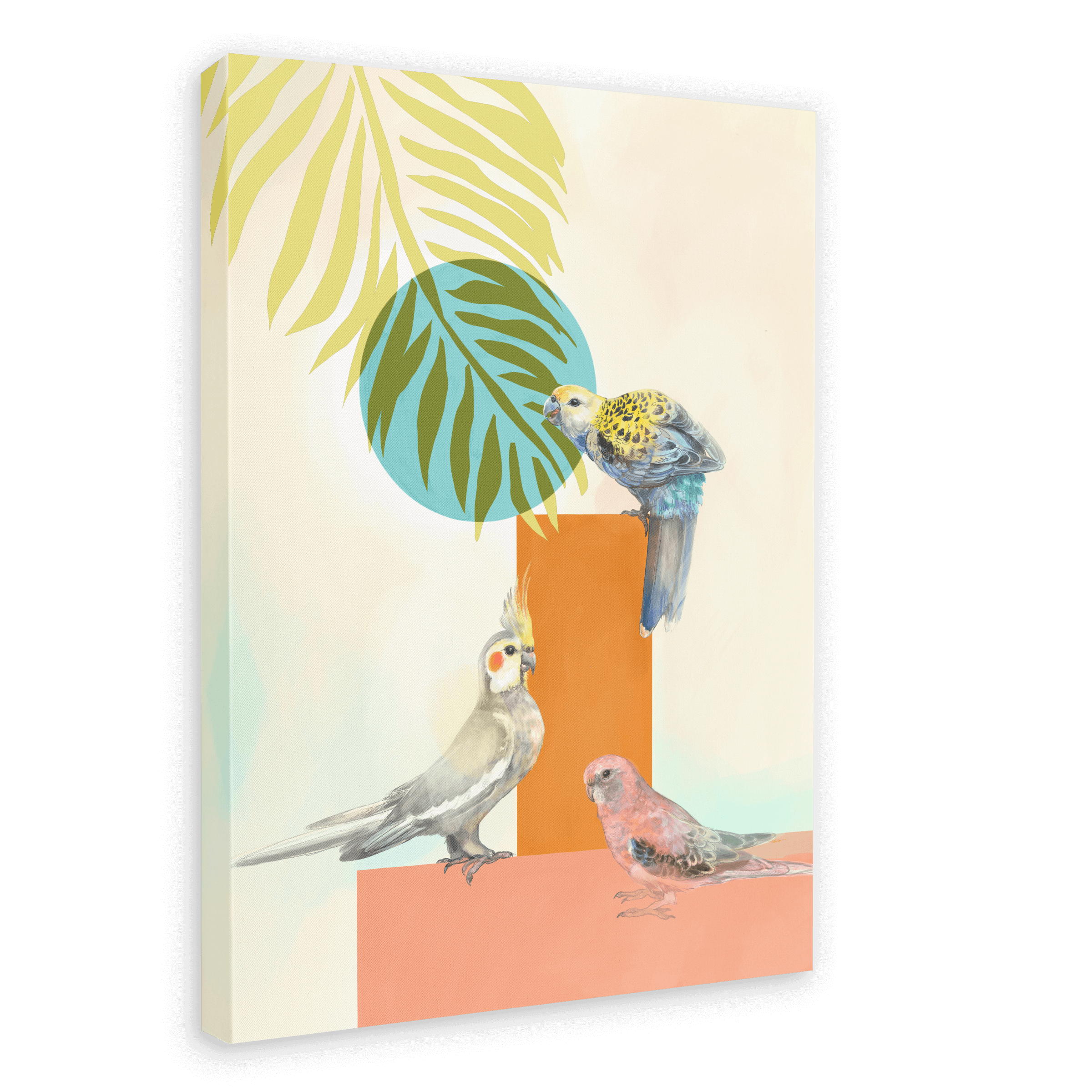 Tropical Pals Canvas Print The Gathering 28"x40"(70x100 cm) Canvas Print