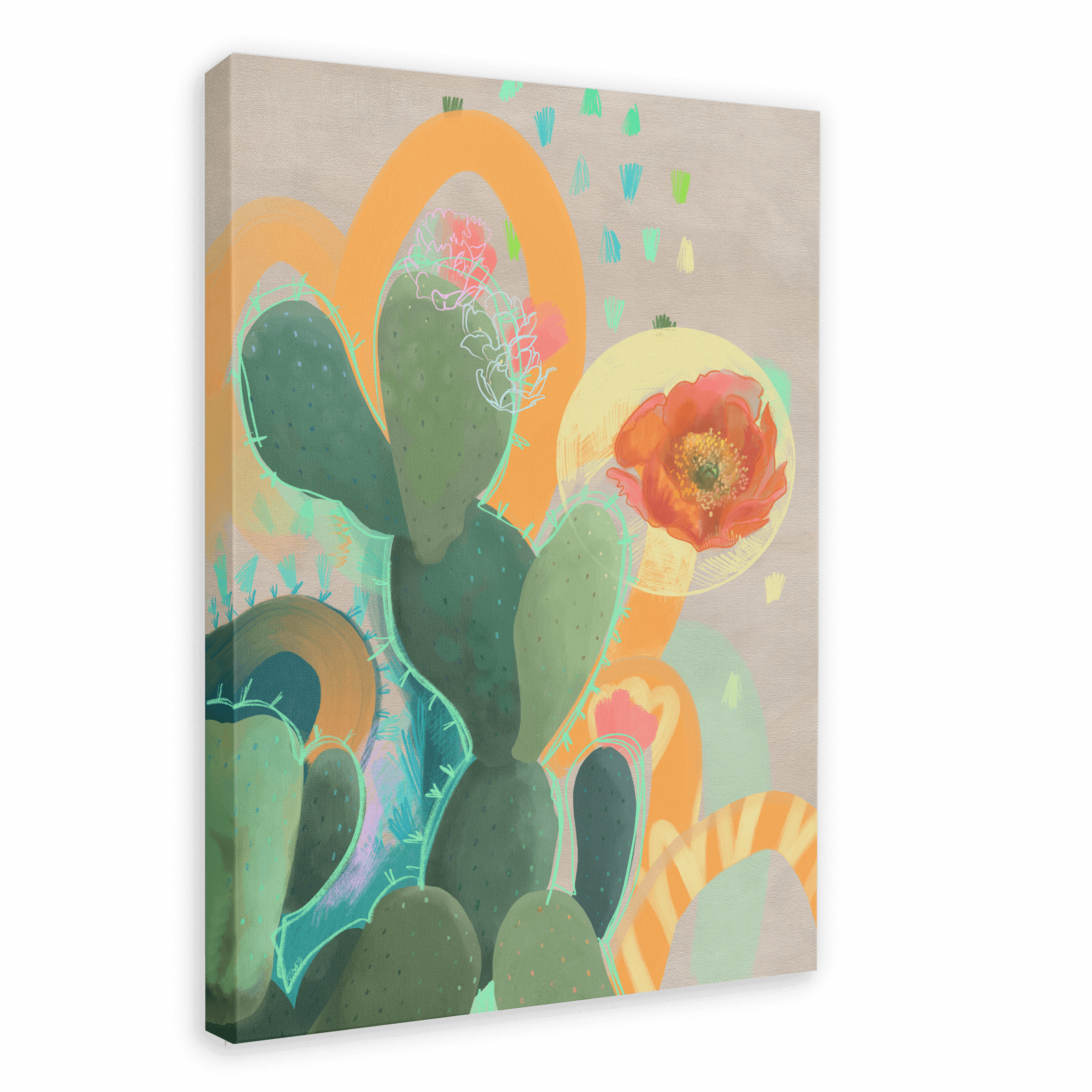 Desert Rain Canvas Print Heat Flares 28"x40"(70x100 cm) Canvas Print