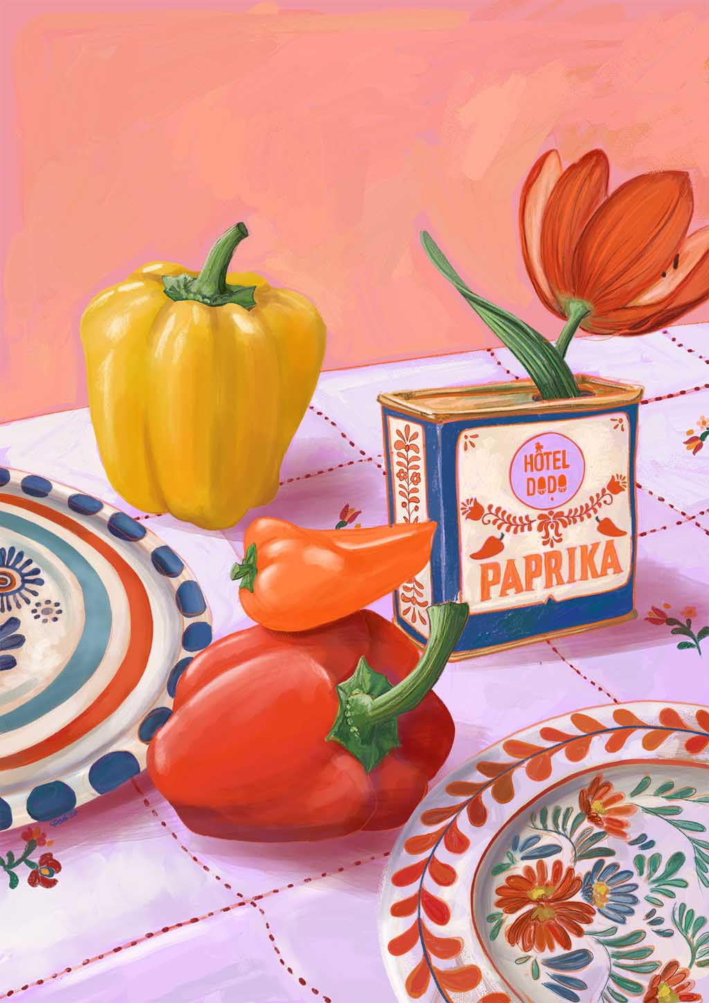 Hôtel Dodo Paprika Puszta Giclée Art Print Hôtel Dodo Art Print