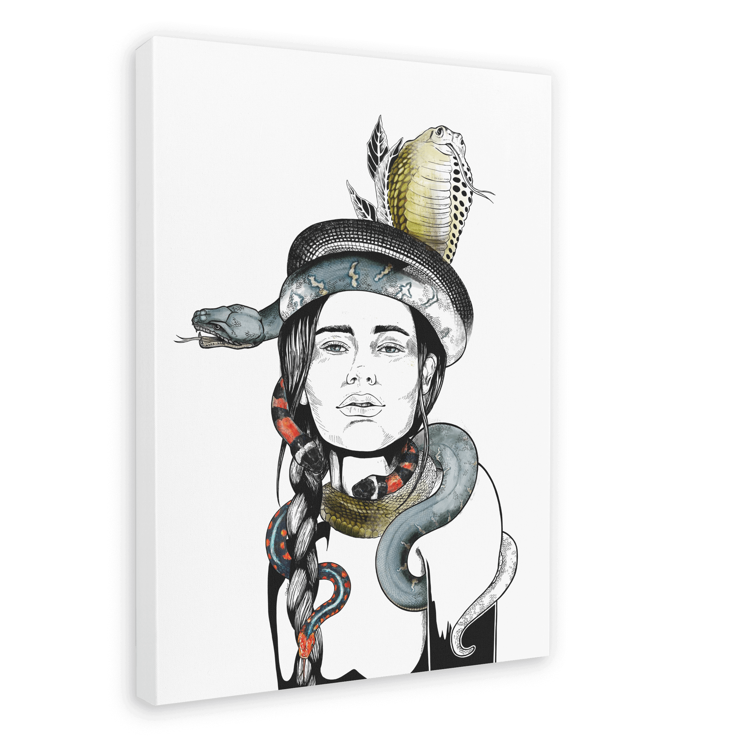 Earth Matte Canvas Print Habitats 28"x40"(70x100 cm) Canvas Print