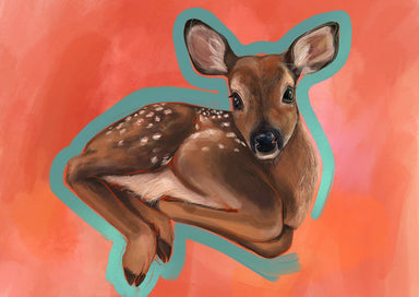 Fawn's Rest Giclèe Art Print Food Fur & Feathers Art Print