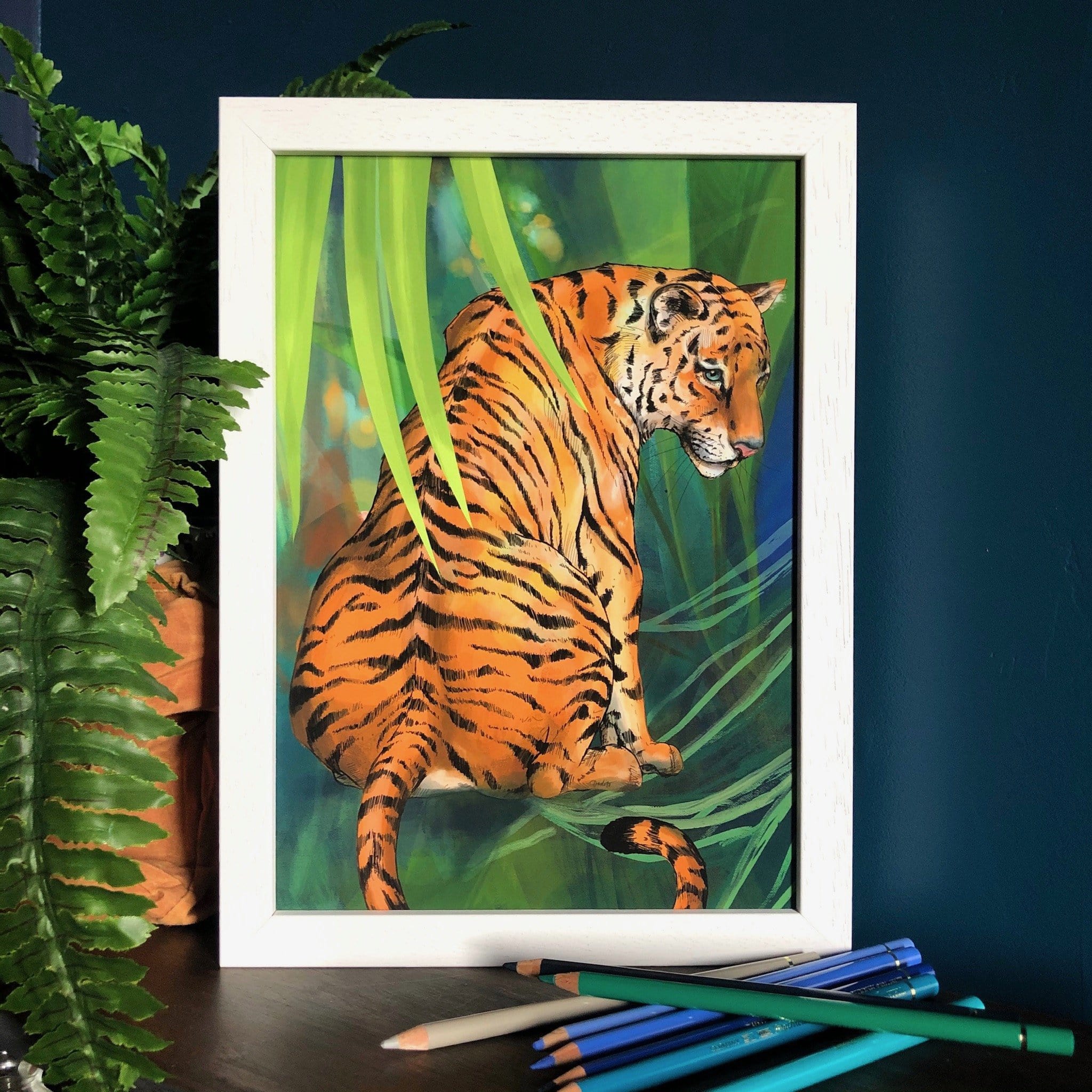 Jungle Stripes Giclée Art Print Pawky Paws Art Print