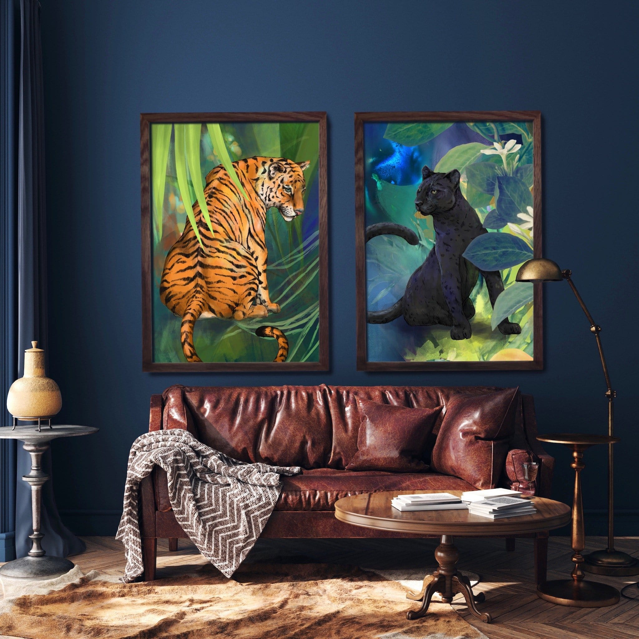Jungle Stripes Giclée Art Print Pawky Paws Art Print