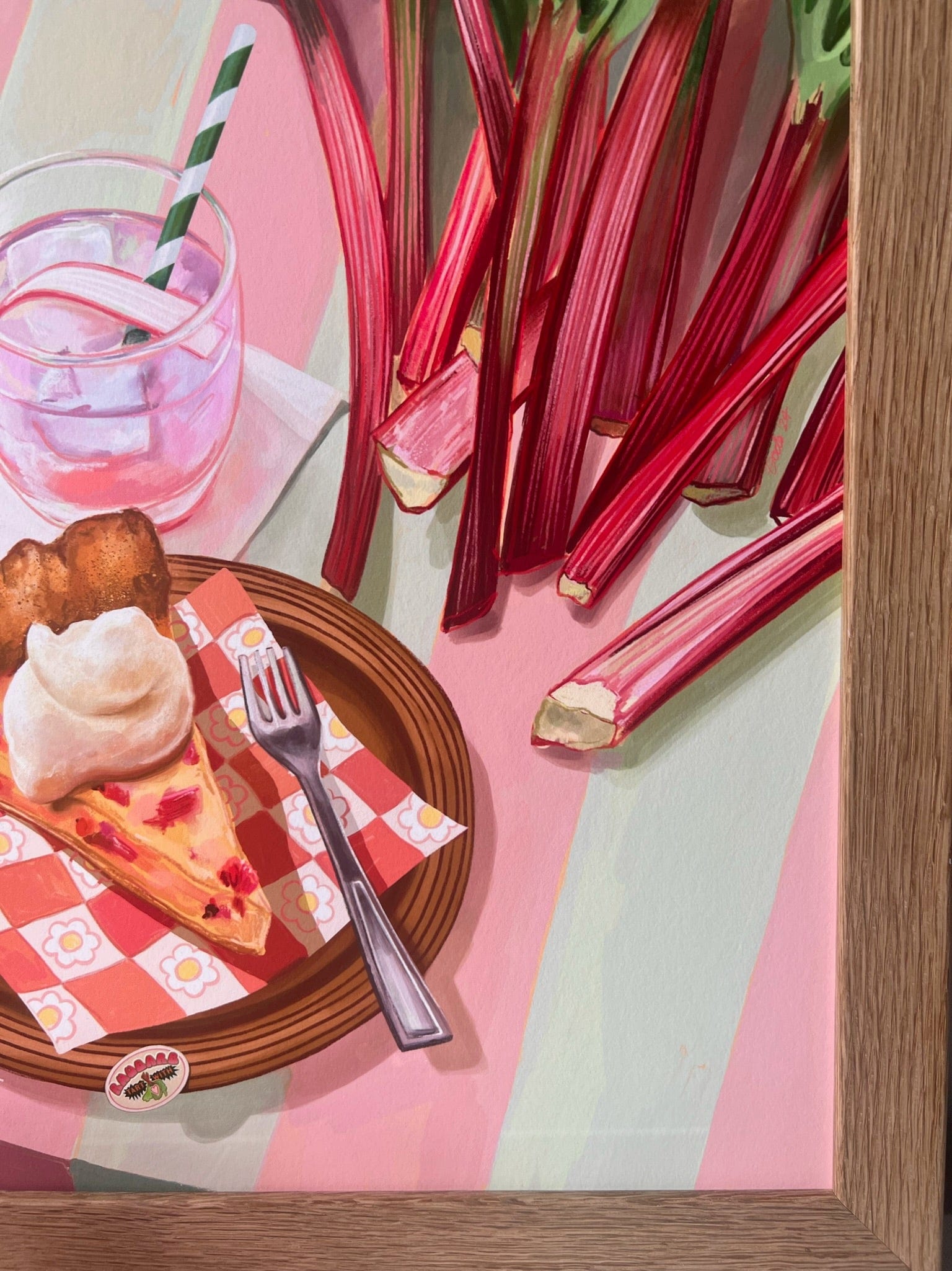 Rhubarb Tart With Heart Giclée Art Print Hôtel Dodo Art Print