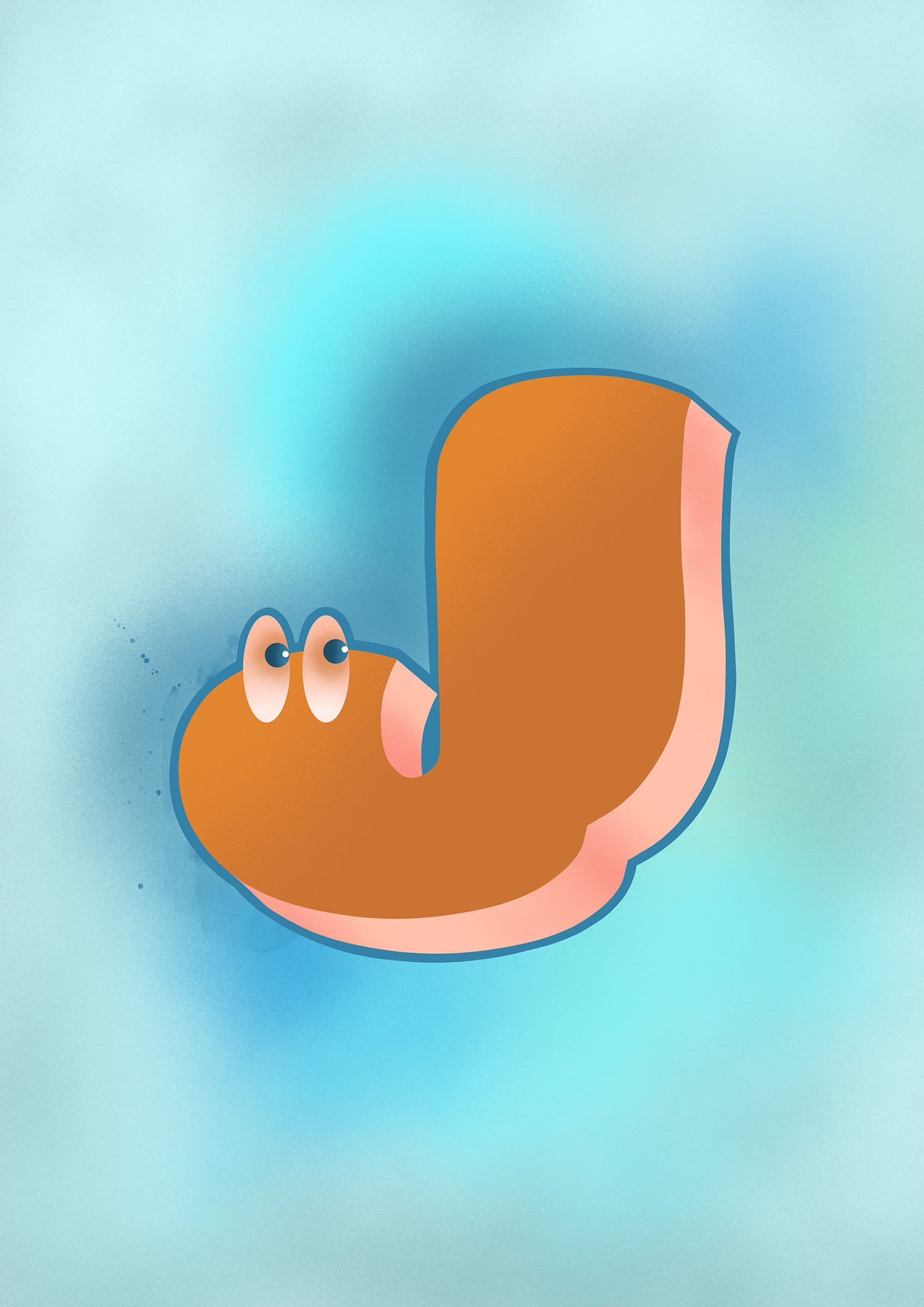 The Jolly Type J Matte Art Print The Jolly Type Art Print