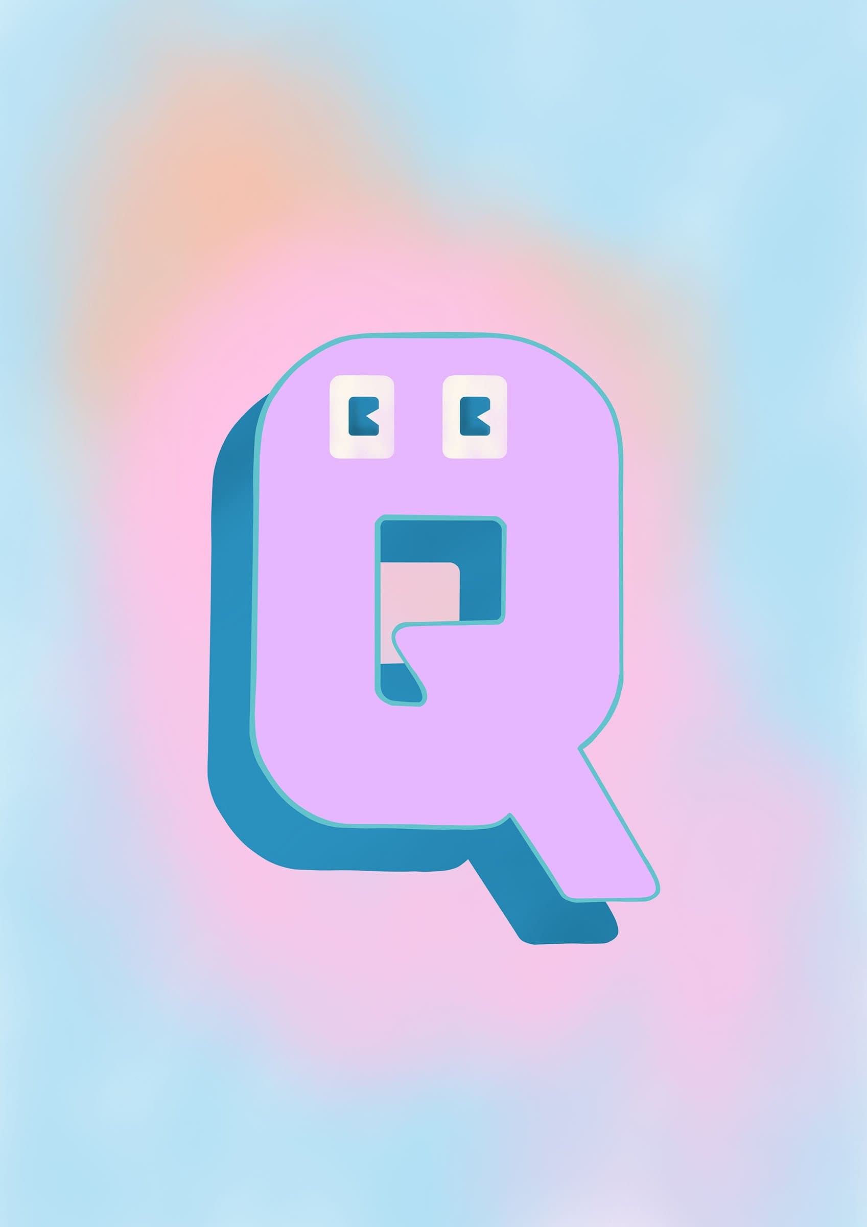 The Jolly Type Q Matte Art Print The Jolly Type Art Print