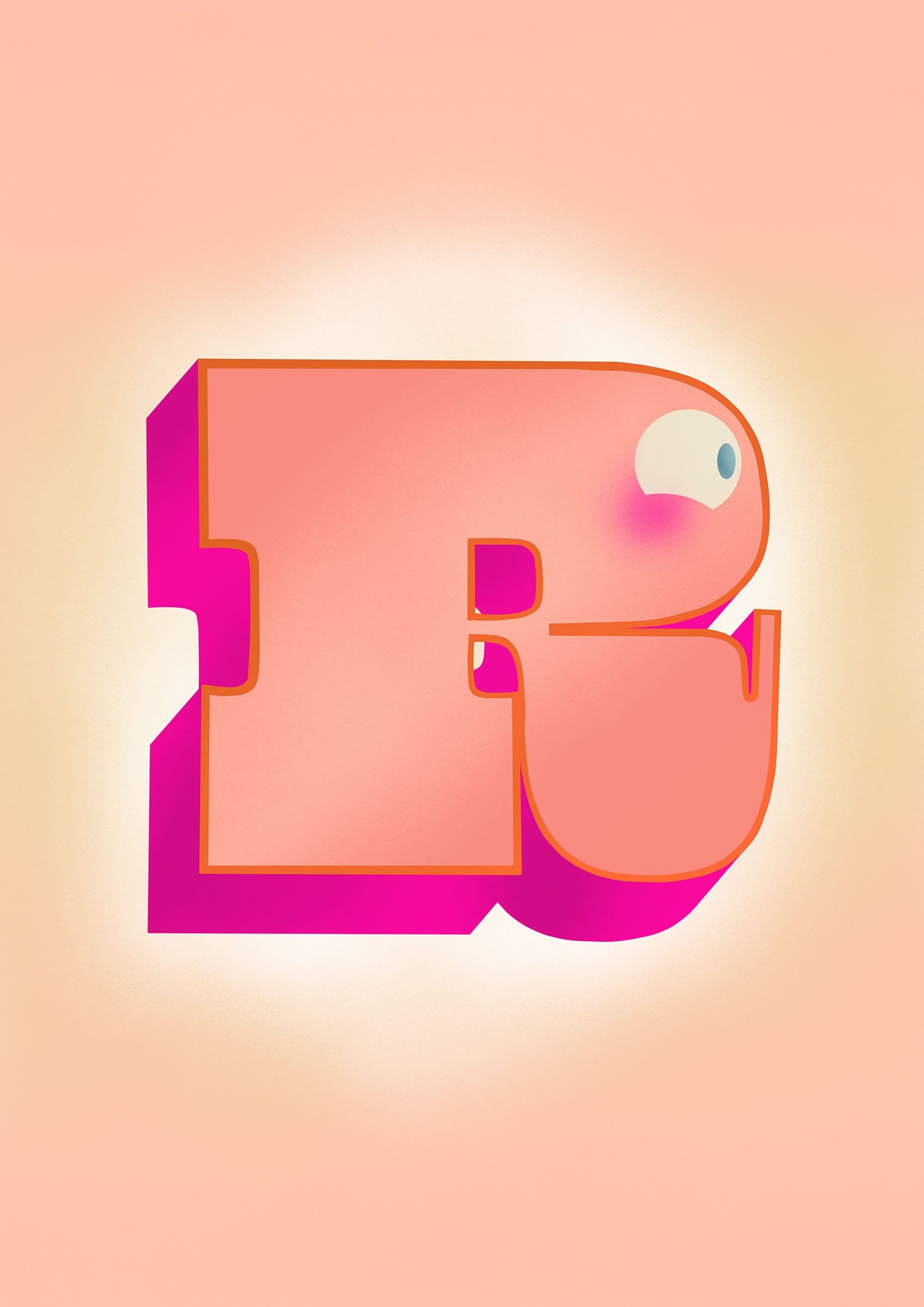 The Jolly Type R Matte Art Print The Jolly Type Art Print