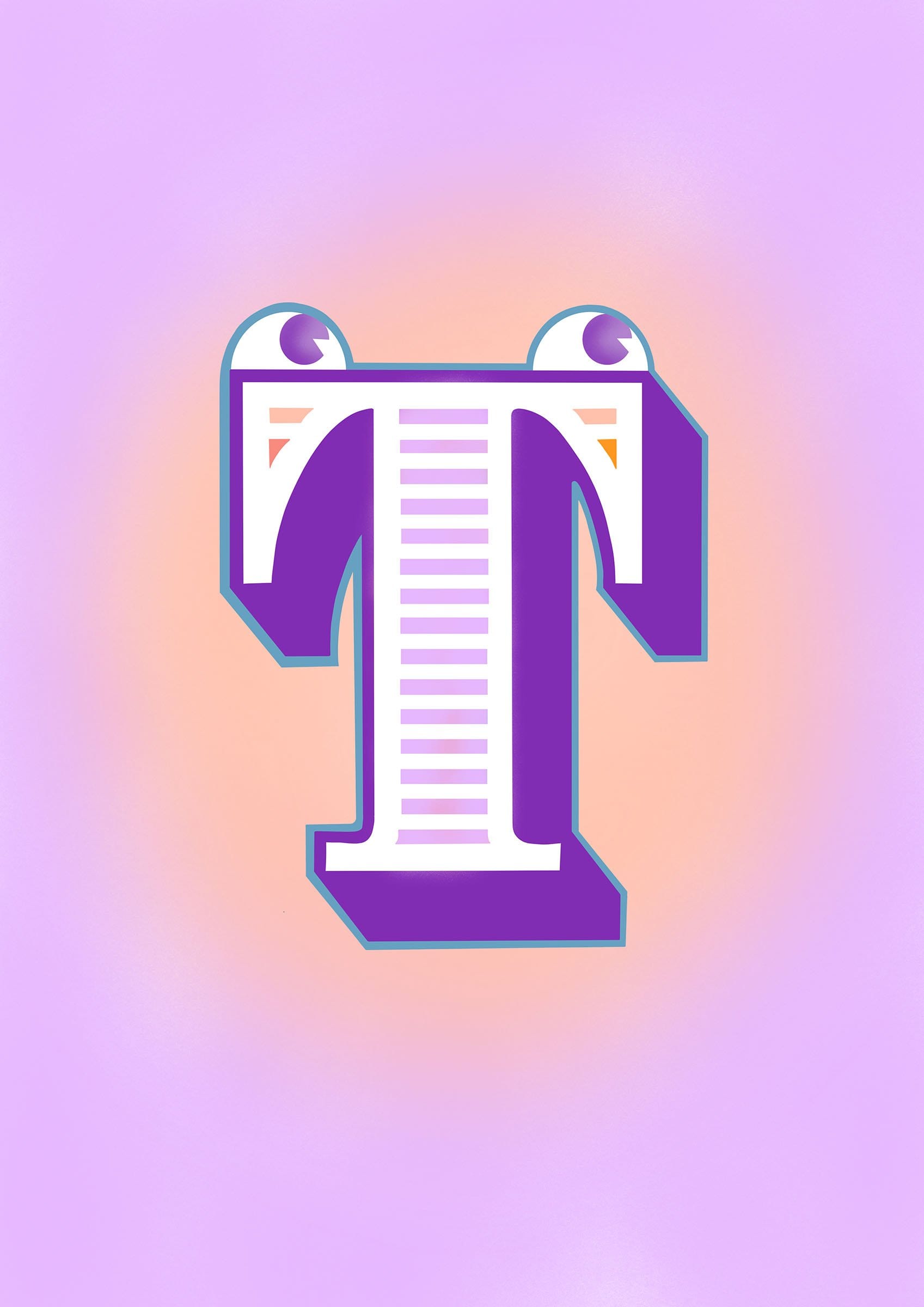 The Jolly Type T Matte Art Print The Jolly Type Art Print