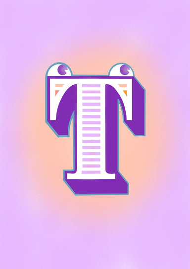 The Jolly Type T Matte Art Print The Jolly Type Art Print