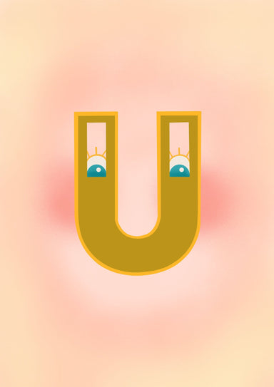 The Jolly Type U Matte Art Print The Jolly Type Art Print