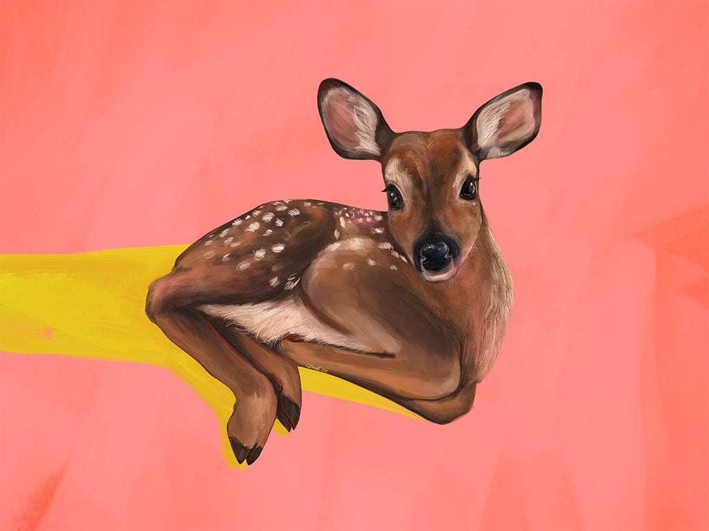 Friendly Fawn Giclée Art Print Creature Features Art Print