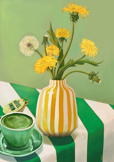 Matcha Mornings Giclée Art Print Hôtel Dodo Art Print