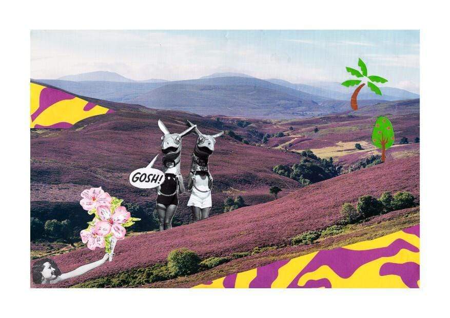 Gosh Collage Matte Art Print
