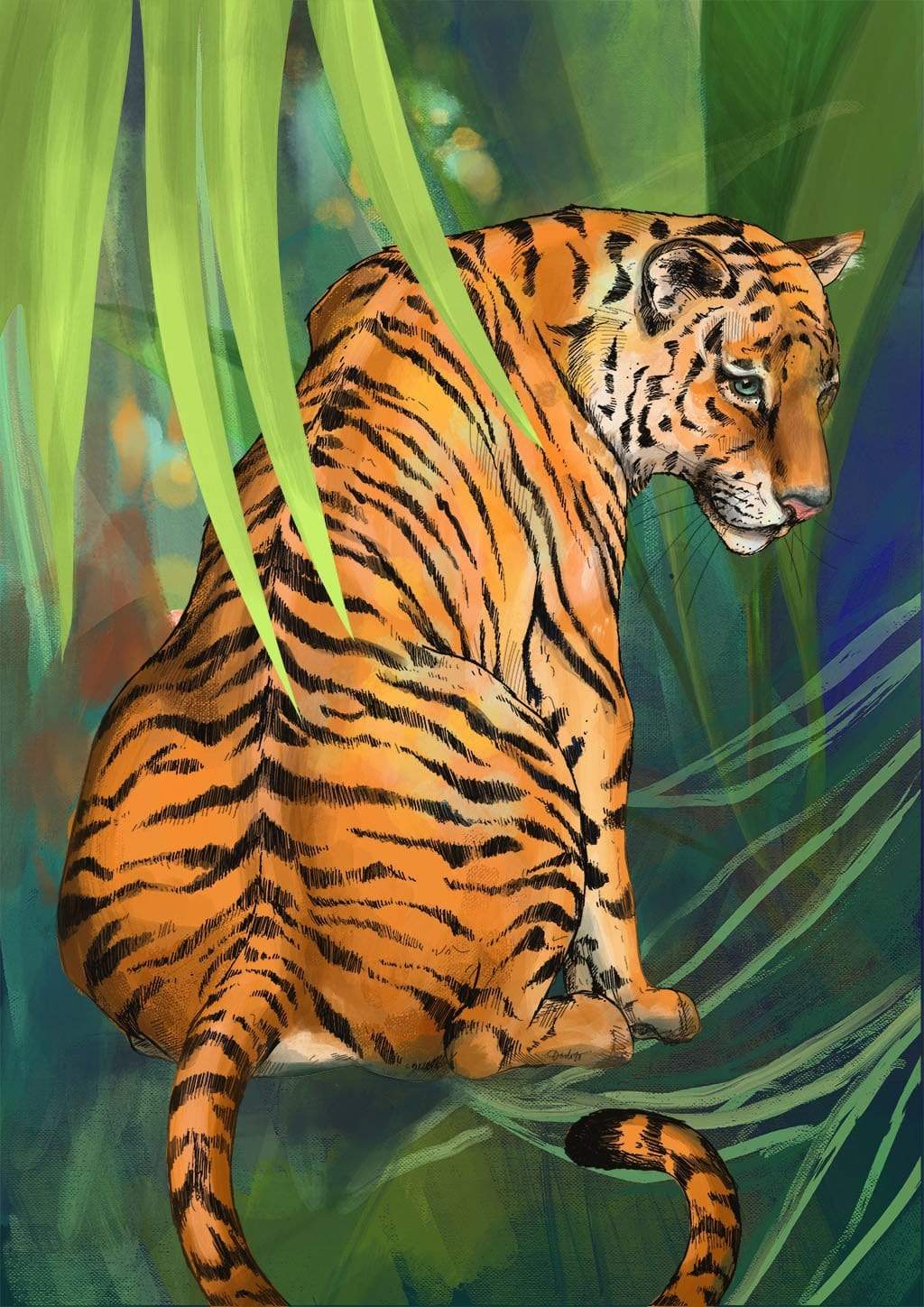 Jungle Stripes Giclée Art Print