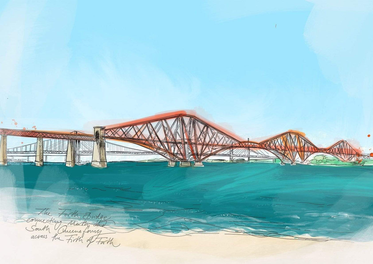 The Forth Bridge Matte Art Print