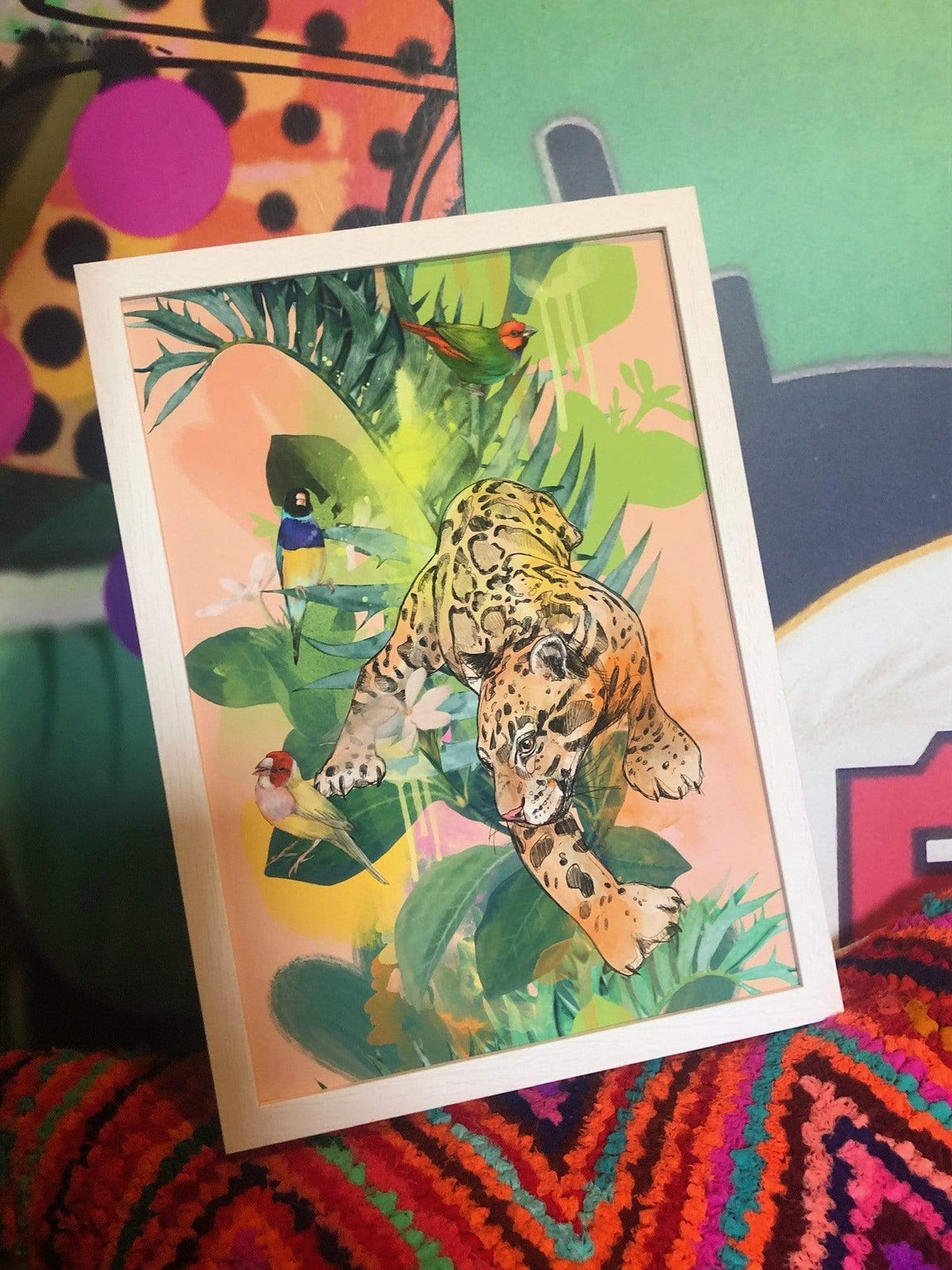 Clouded Leopard Dance Giclée Art Print