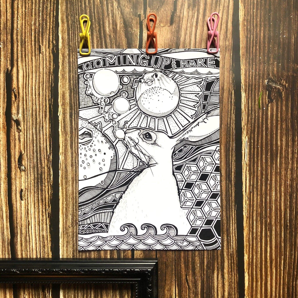 Coming Up For Hare Matte Art Print