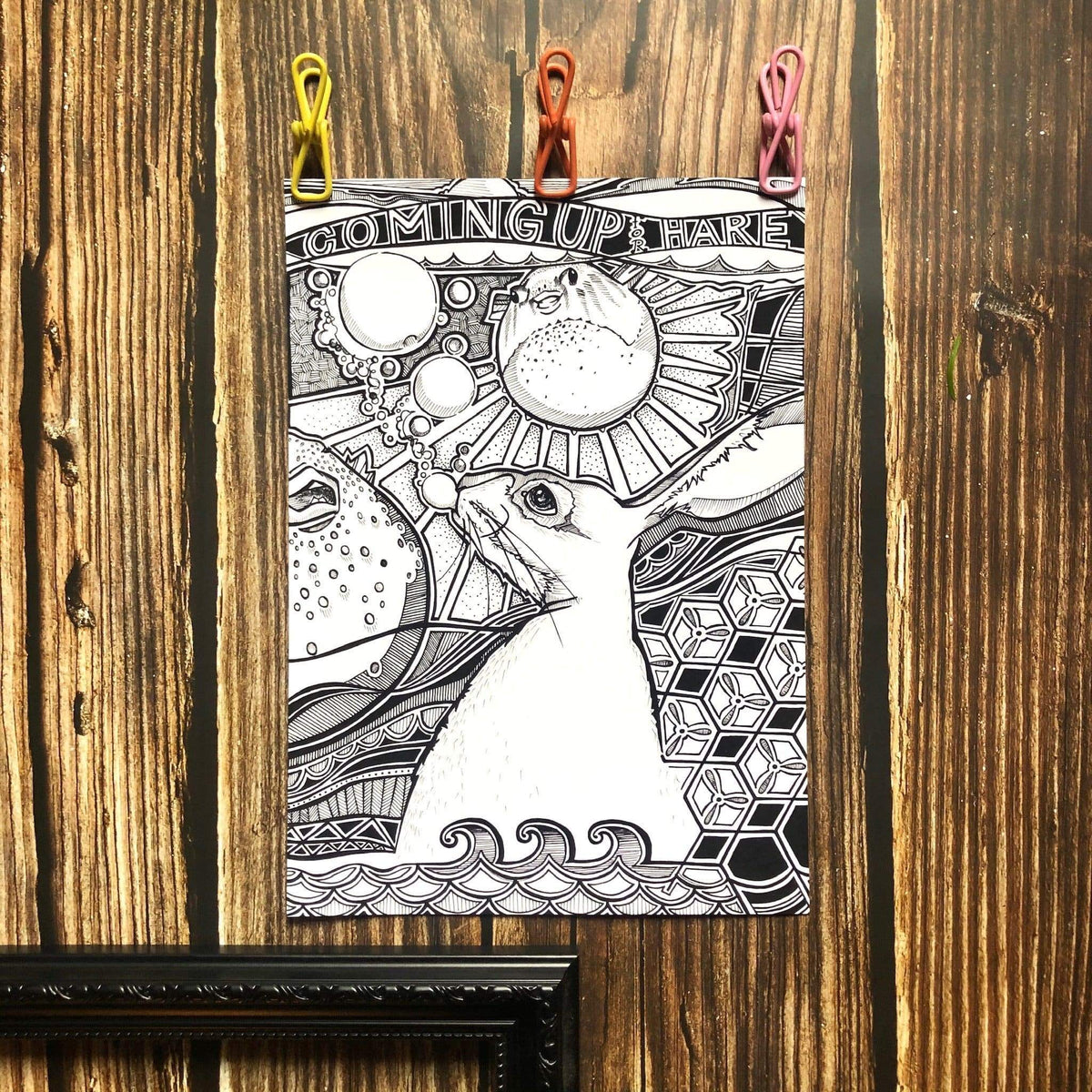 Coming Up For Hare Matte Art Print
