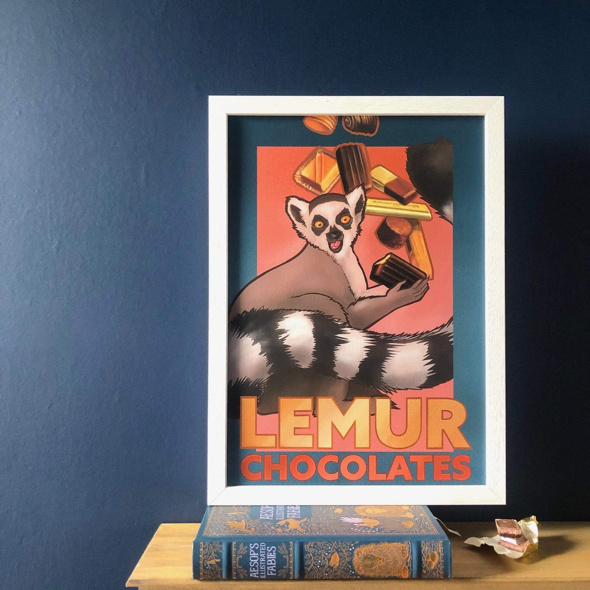 Lemur Chocolate Giclée Art Print