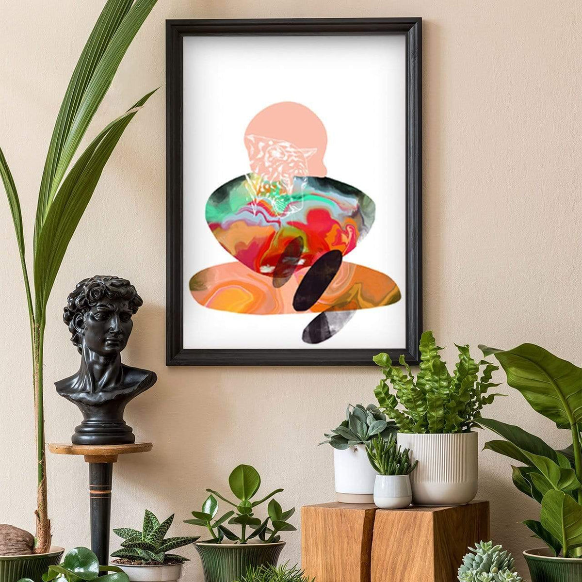 Tangerine Tiger Matte Art Print