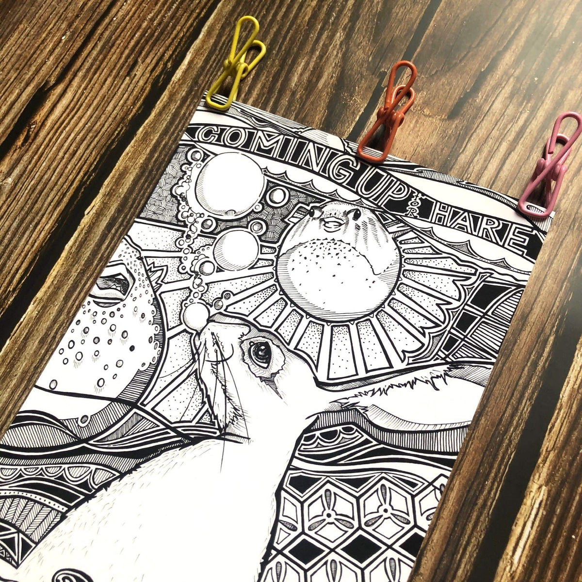 Coming Up For Hare Matte Art Print