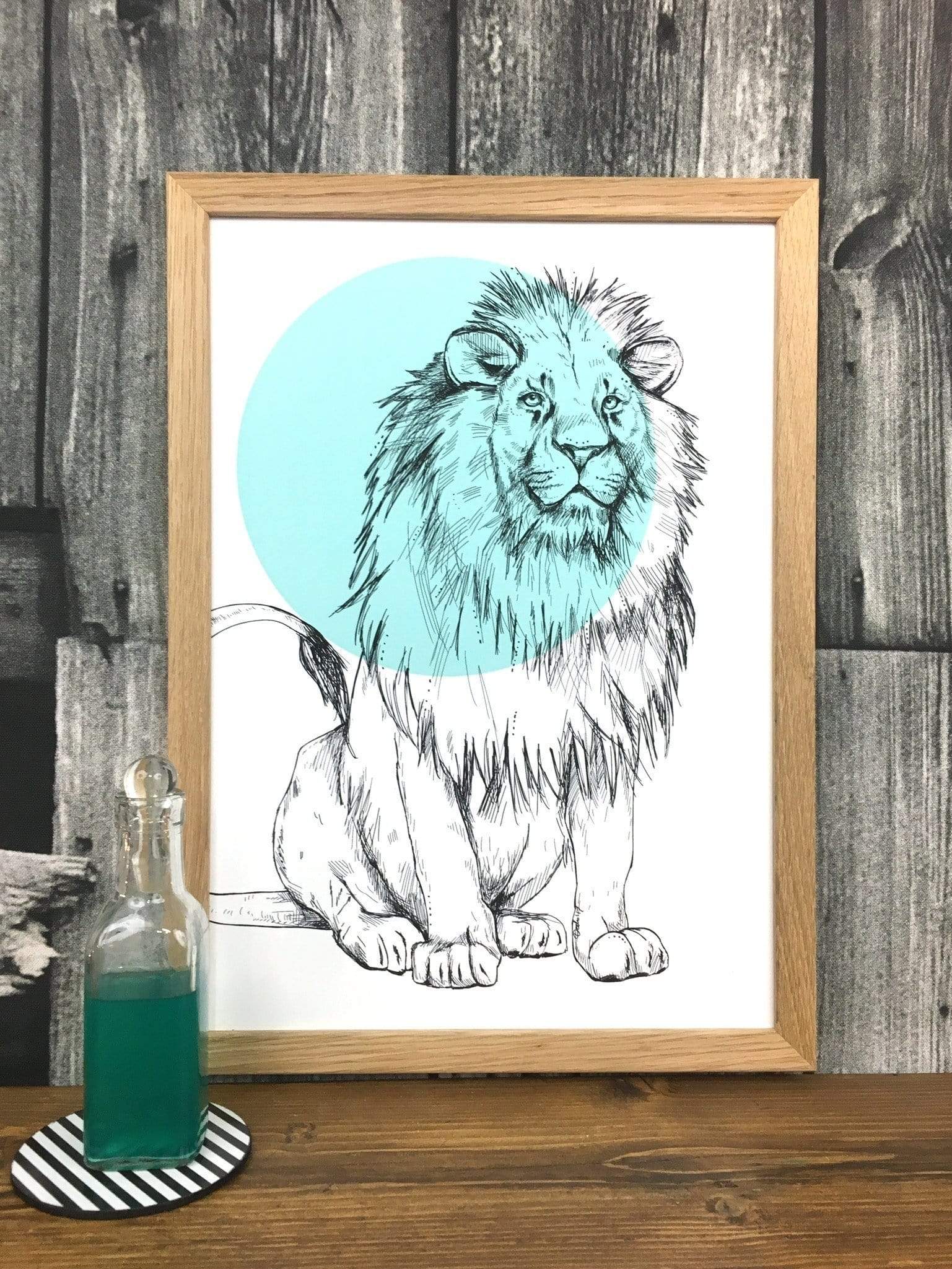 Lion Matte Art Print
