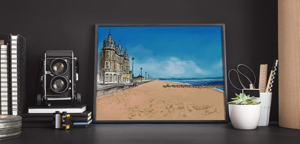 Portobello Beach A4 Print