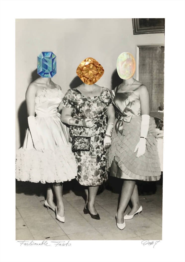 Fashionable Facets A4 Print