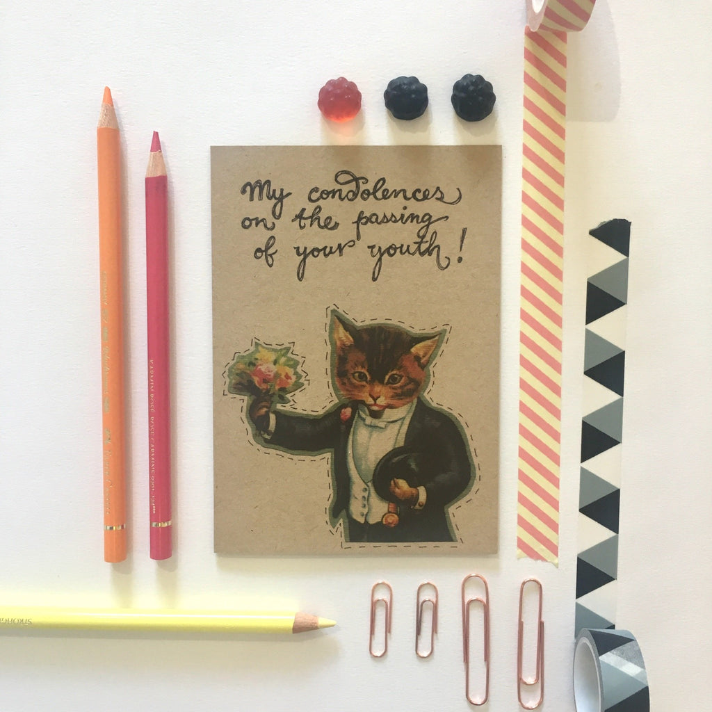 Condolences Kitty Greeting Card