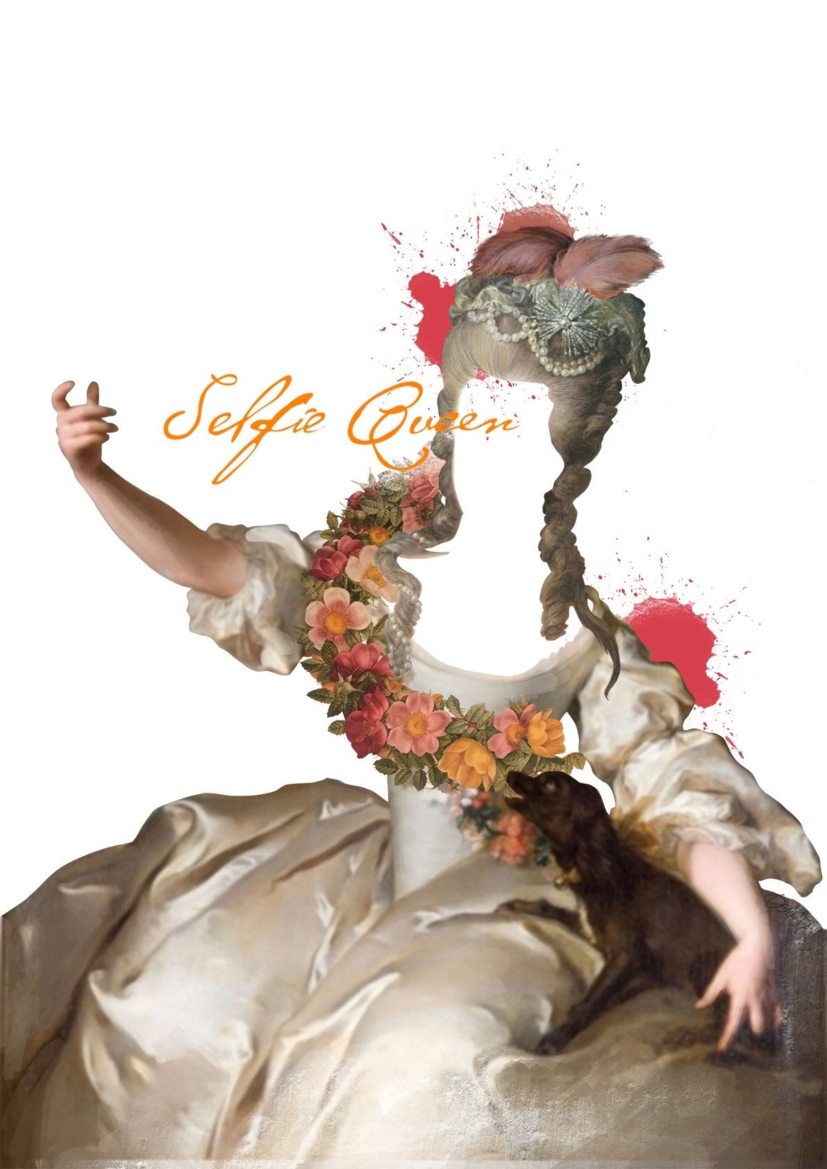 Selfie Queen A4 Print