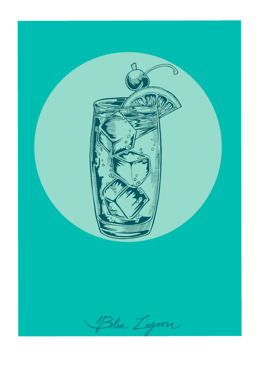 Blue Lagoon Giclée Art Print