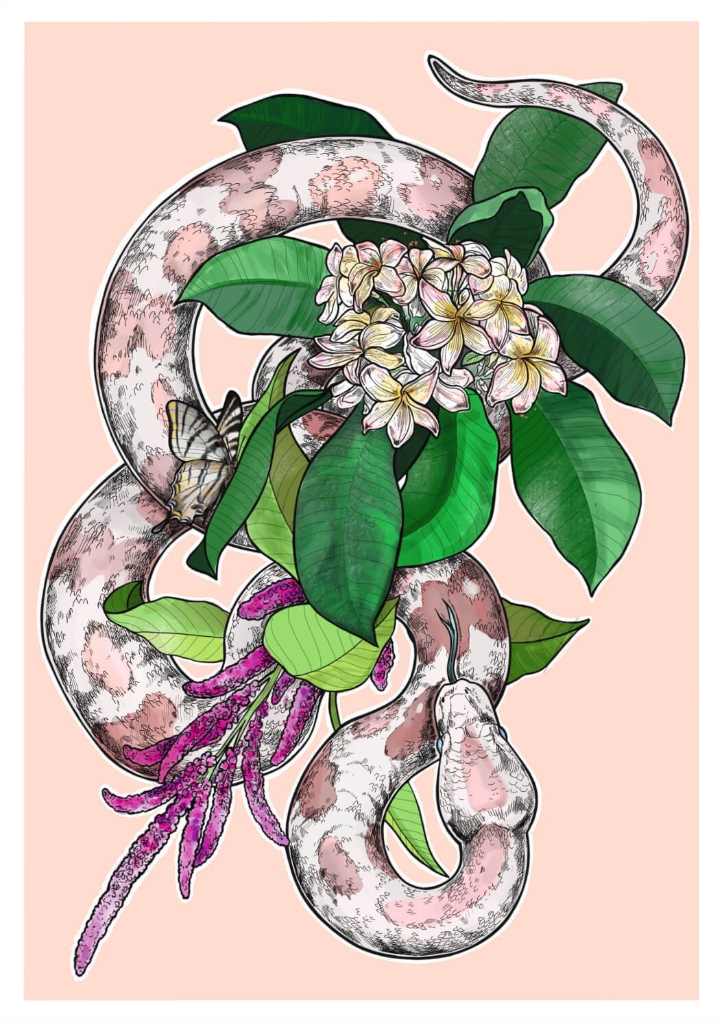 Snakes of Creation - Life A3 Print