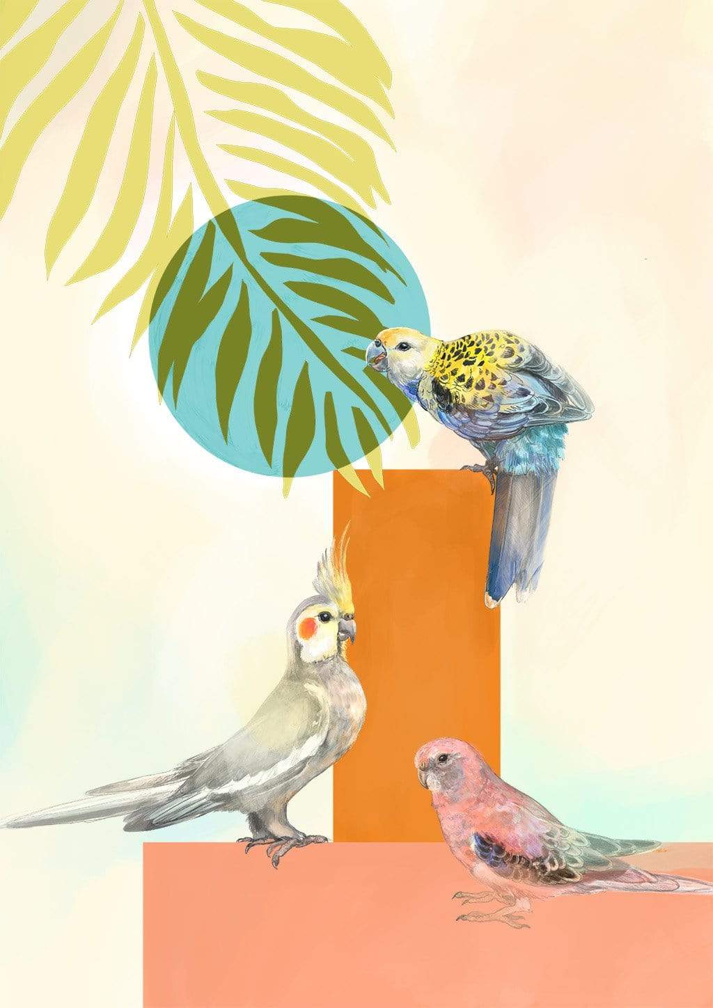Tropical Pals A3 Print