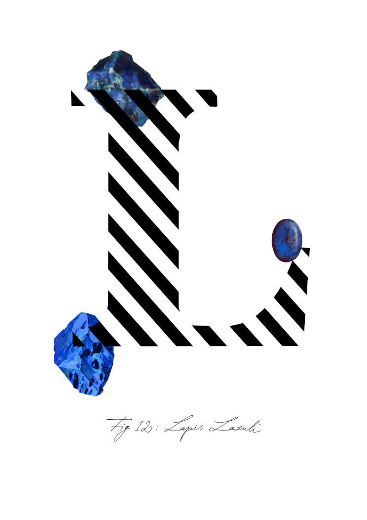 Gemstone Alphabet L A4 Print