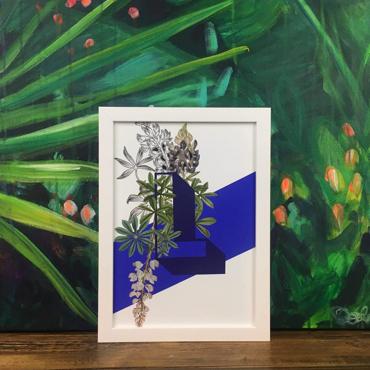 This image contains Green,Painting,Modern art,Art,Botany,Leaf