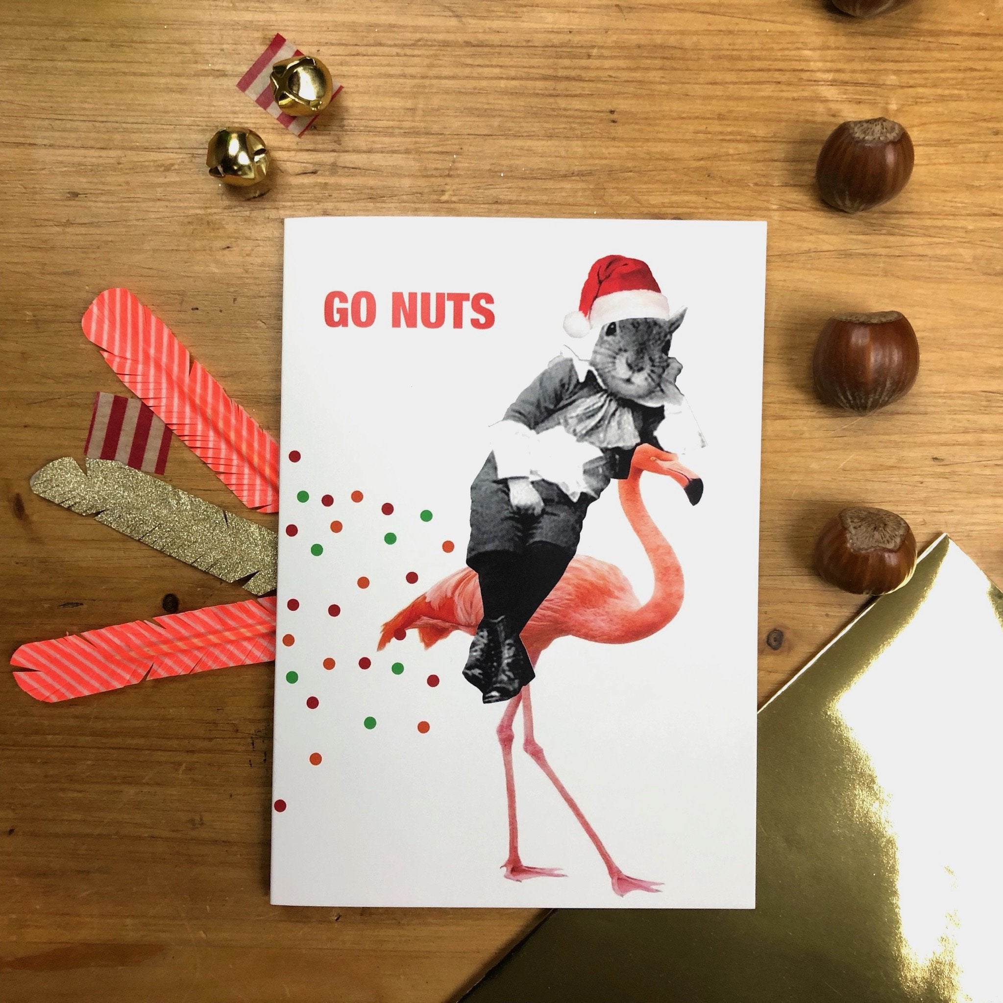 Go Nuts Christmas Greeting Card