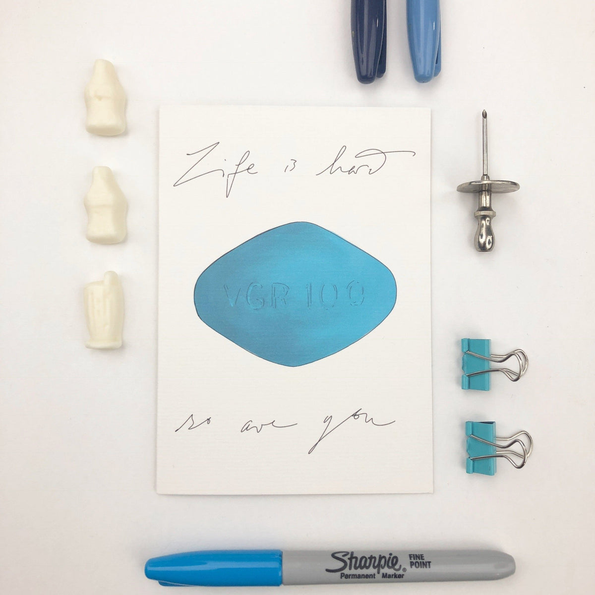 Life Is Hard, So Are You Greeting Card