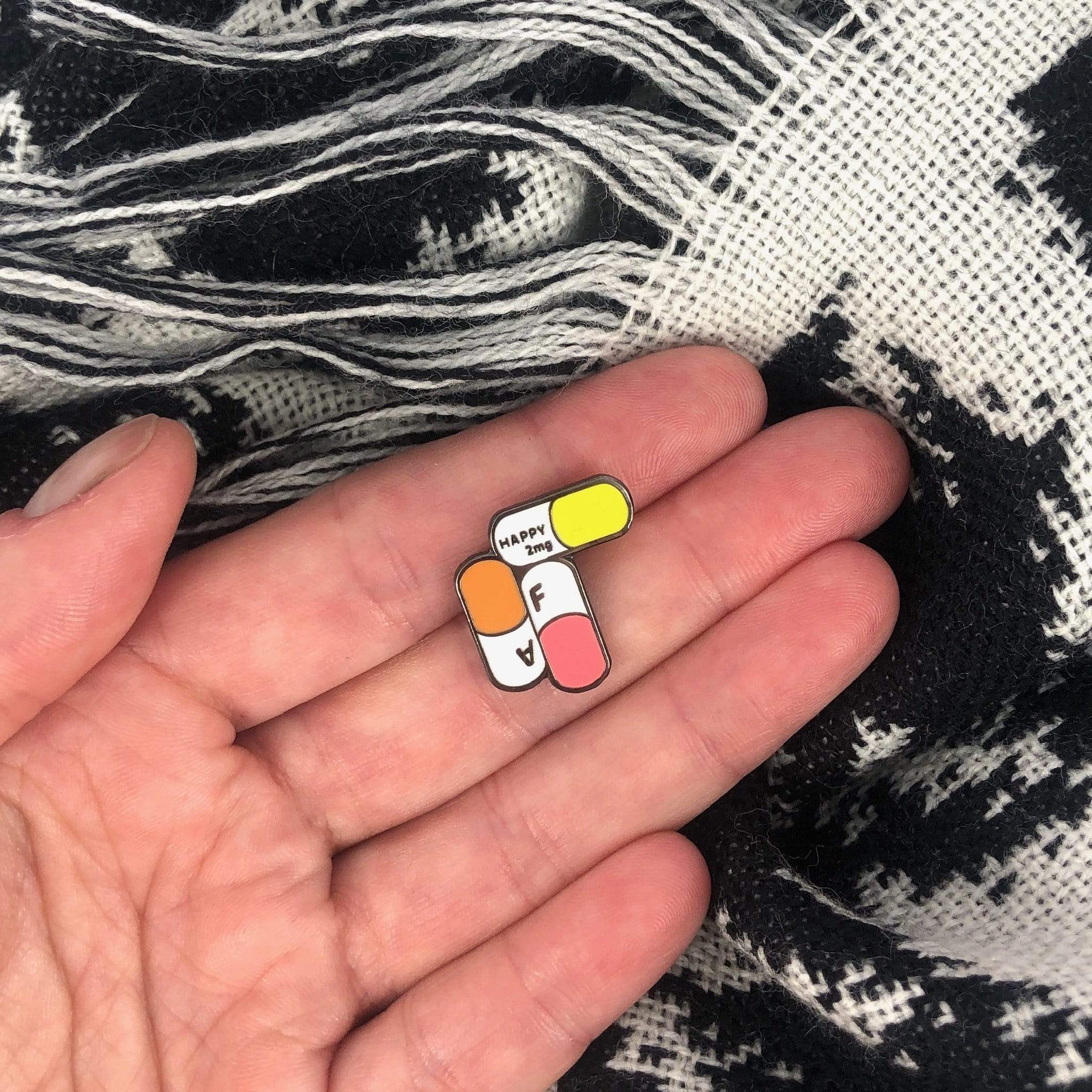 Happy AF Pill Pin