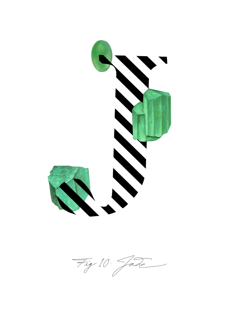 Gemstone Alphabet J A4 Print