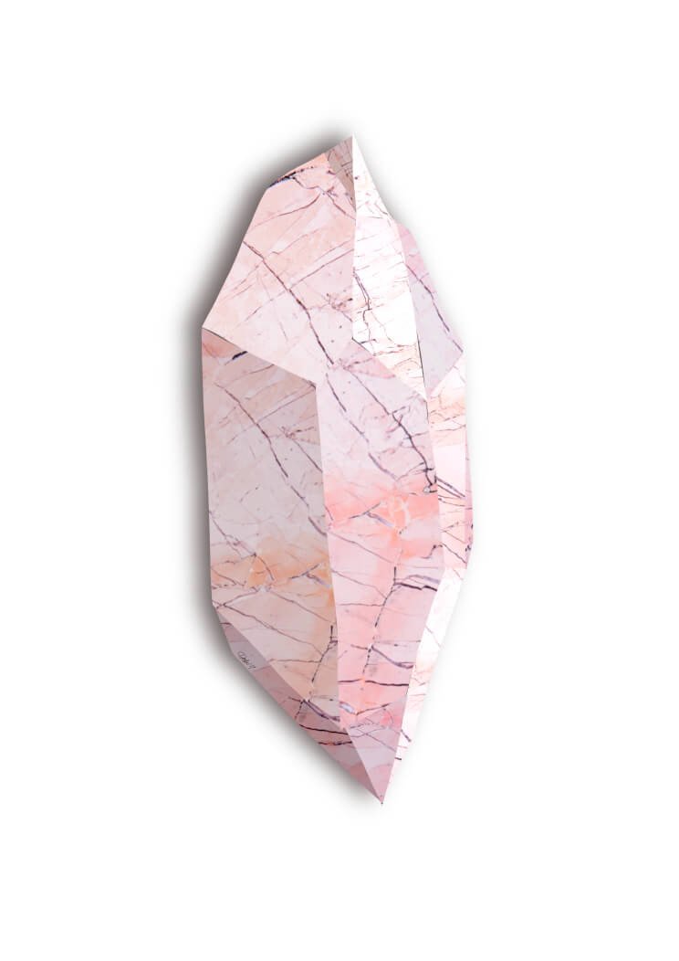 Rose Quartz Marble A2 Print