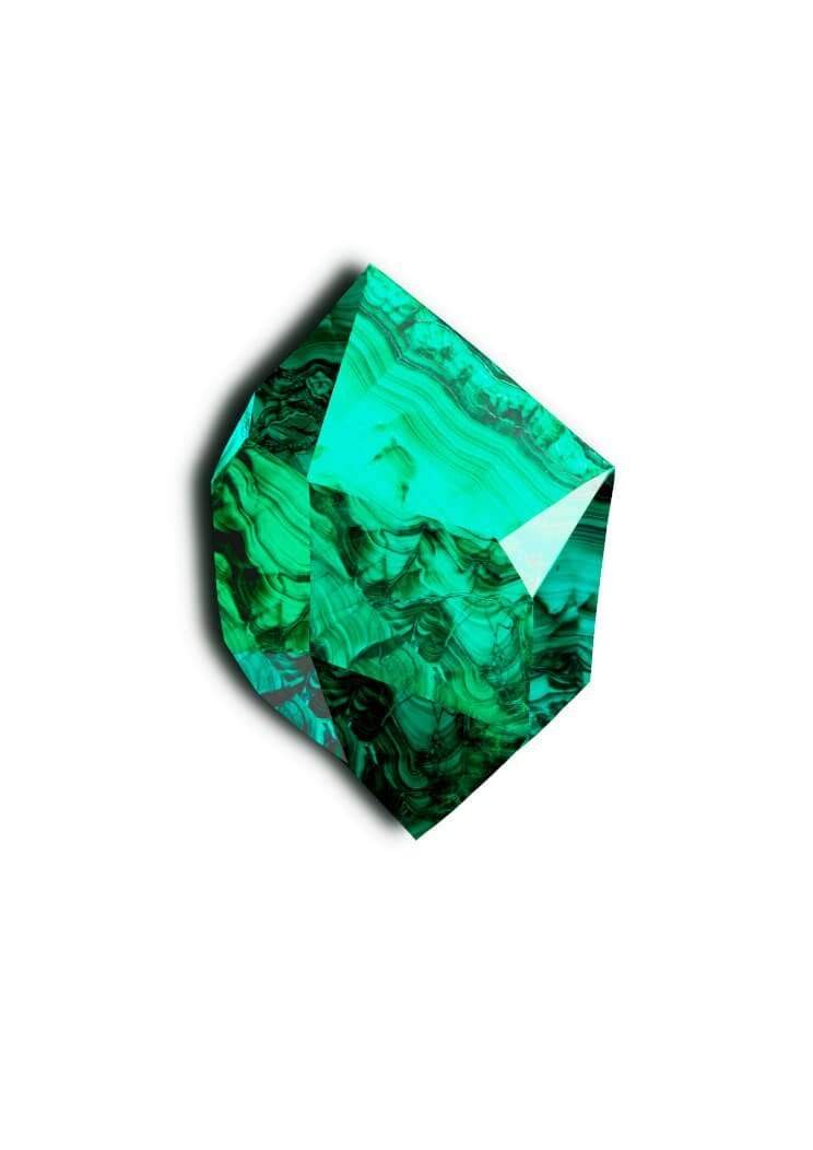 Malachite Marble Matte Art Print
