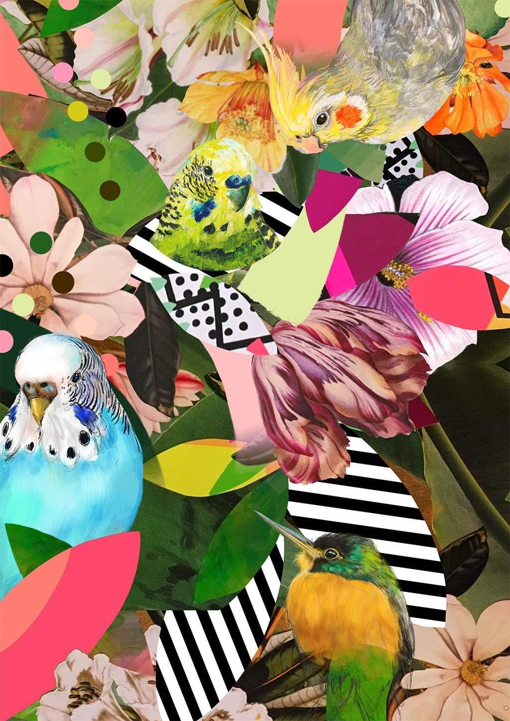 Beaky Botanicals Matte Art Print